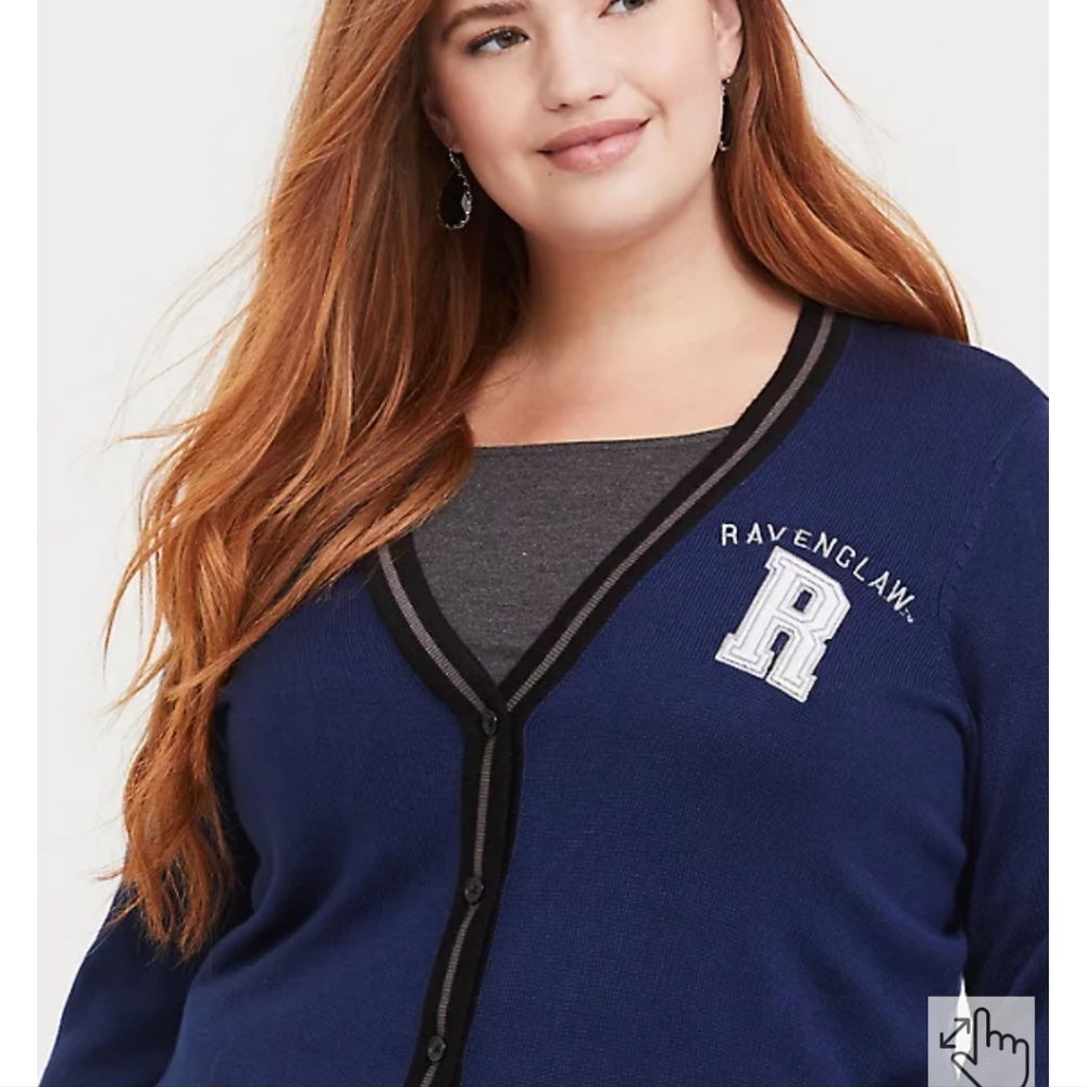 Torrid Ravenclaw Varsity boyfriend cardigan